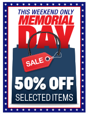 marketing tools - Memorial Day 50% Off Sale